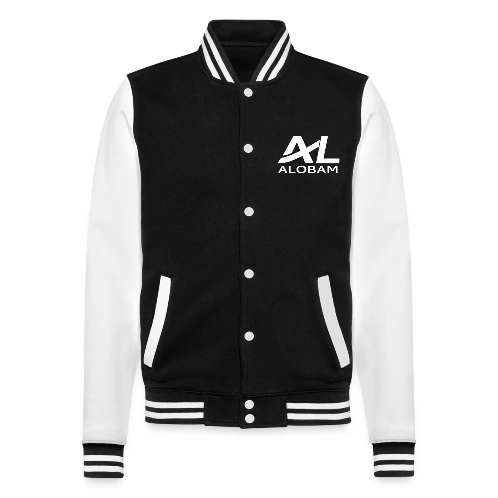 ALOBAM College Sweat Jacket - black/white