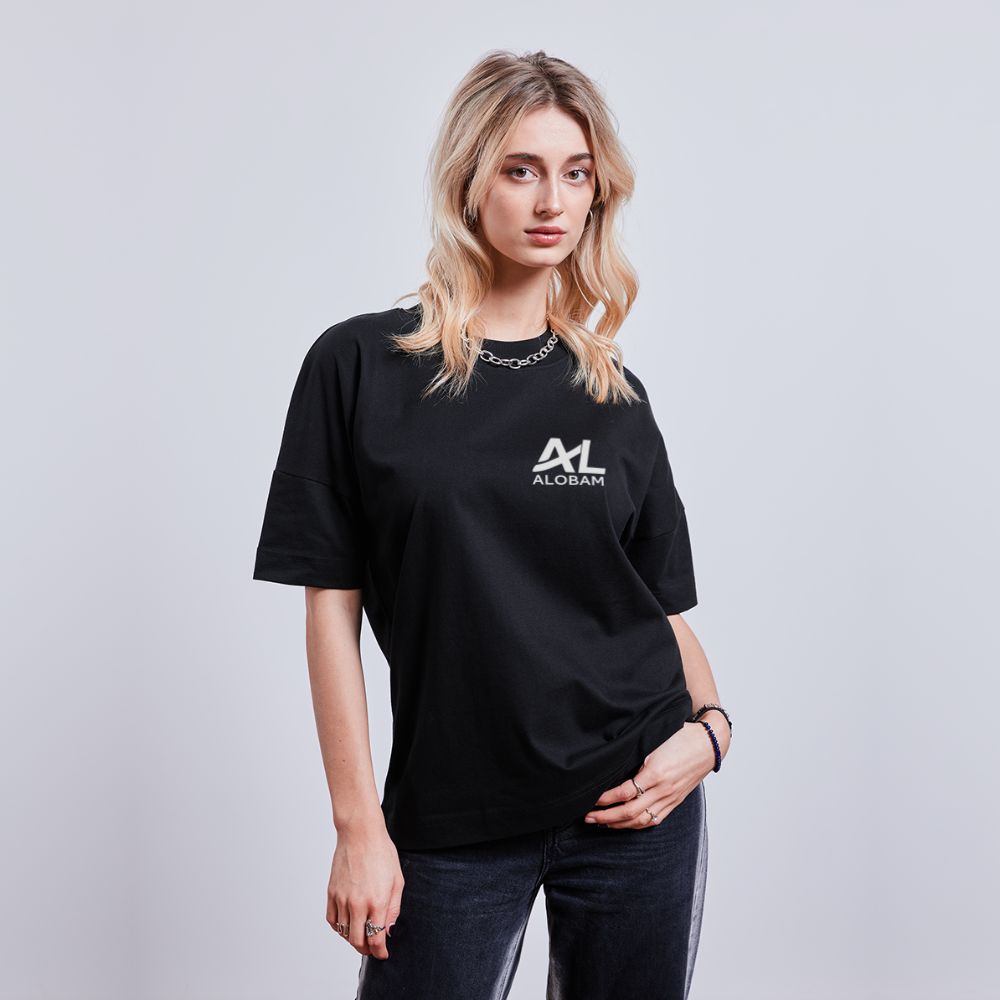 ALOBAM  unisex oversize organic T-shirt - black