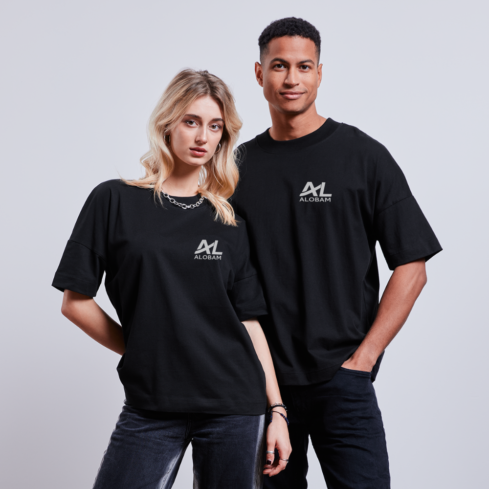 ALOBAM  unisex oversize organic T-shirt - black