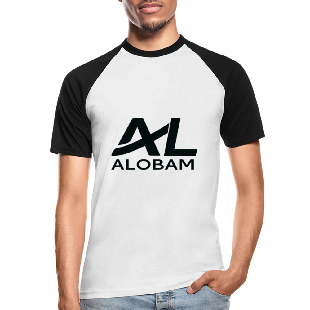 Men’s Baseball T-Shirt - white/black