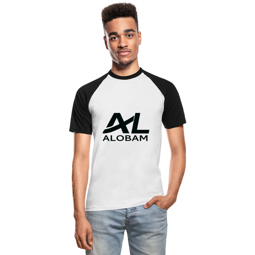 Men’s Baseball T-Shirt - white/black