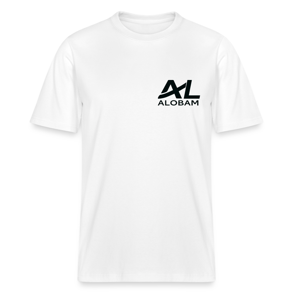 ALOBAM 2.0 Relaxed Fit Unisex Organic T-Shirt - white