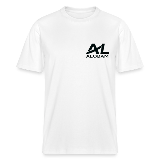 ALOBAM 2.0 Relaxed Fit Unisex Organic T-Shirt - white