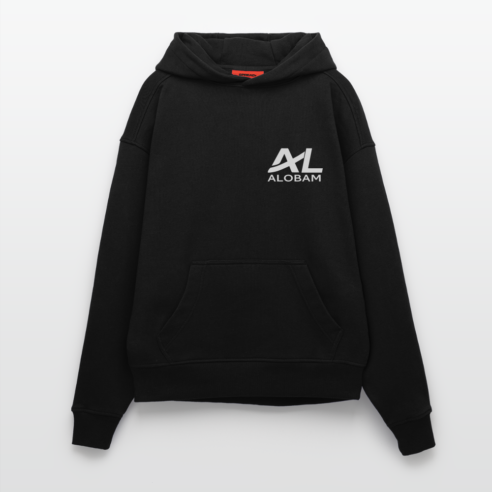 ALOBAM Heavyweight Oversized Organic Hoodie - SOLID BLACK