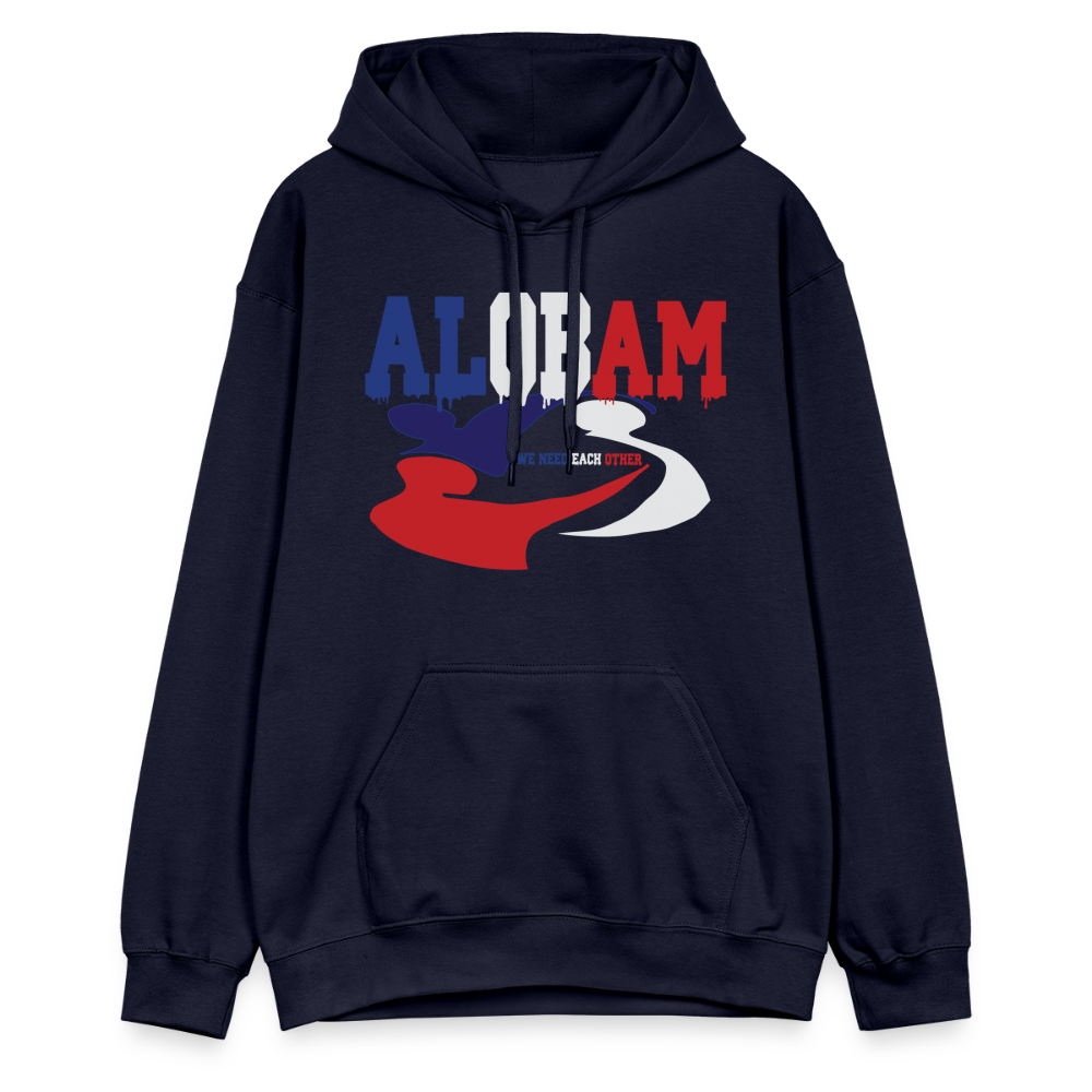 ALOBAM Unisex  Midweight Hoodie - navy