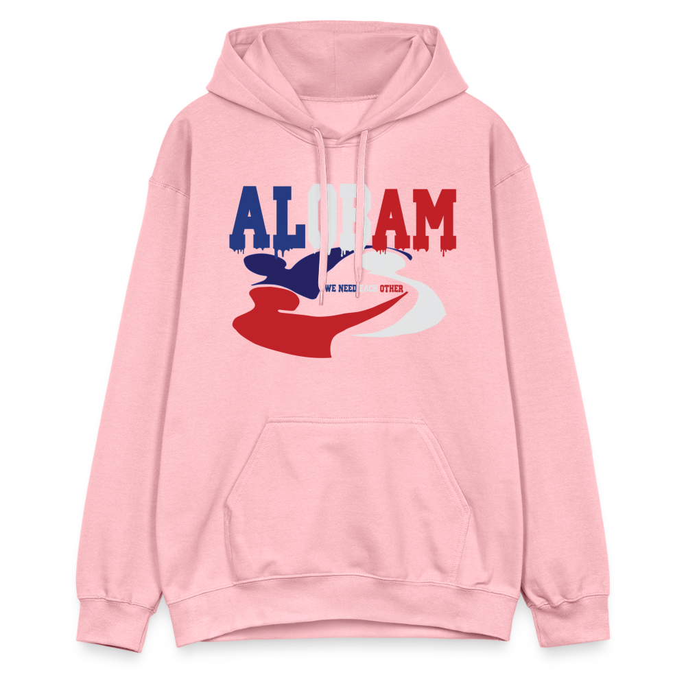 ALOBAM Unisex Midweight Hoodie - light pink