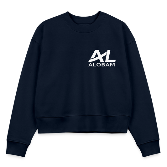 ALOBAM  CROPSTER Women’s Cropped Organic Sweatshirt - navy