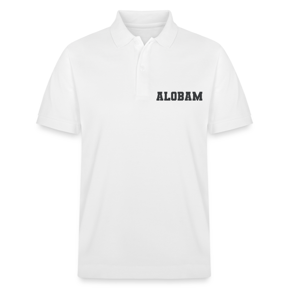 ALOBAM Organic Unisex Polo Shirt - white