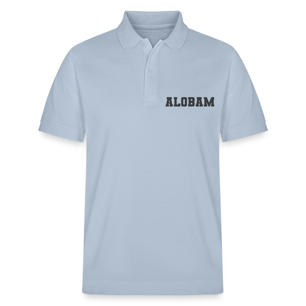 ALOBAM Organic Unisex Polo Shirt - sky blue