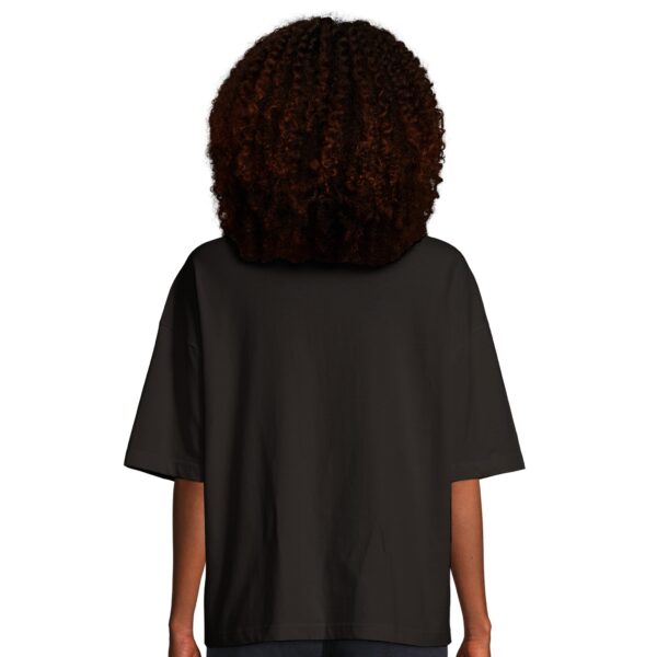 Alobam Eco-Friendly Women’s Oversized Tee in Black with Red Heart Design