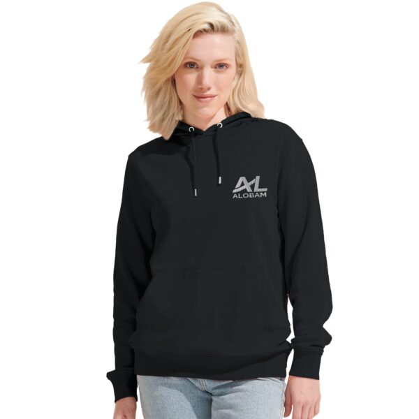Alobam Organic Unisex Hoodie in Black