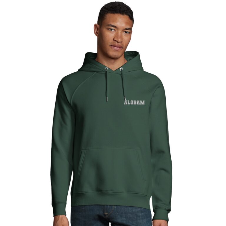 Alobam Organic Cotton Hoodie in Forest Green