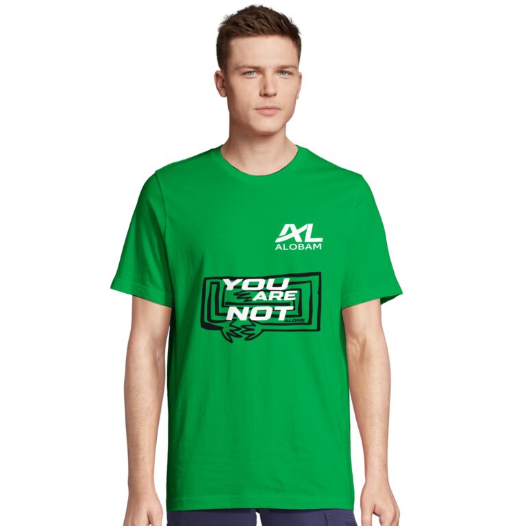 Alobam Unisex Comfortable Fit T-shirt in Green