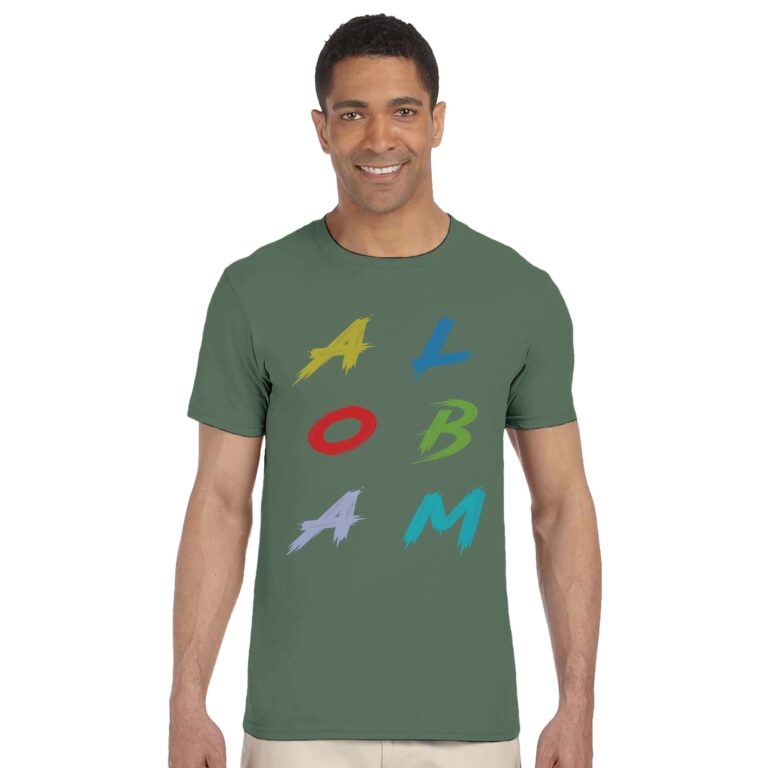 Alobam Classic Unisex Crewneck T-shirt in Green
