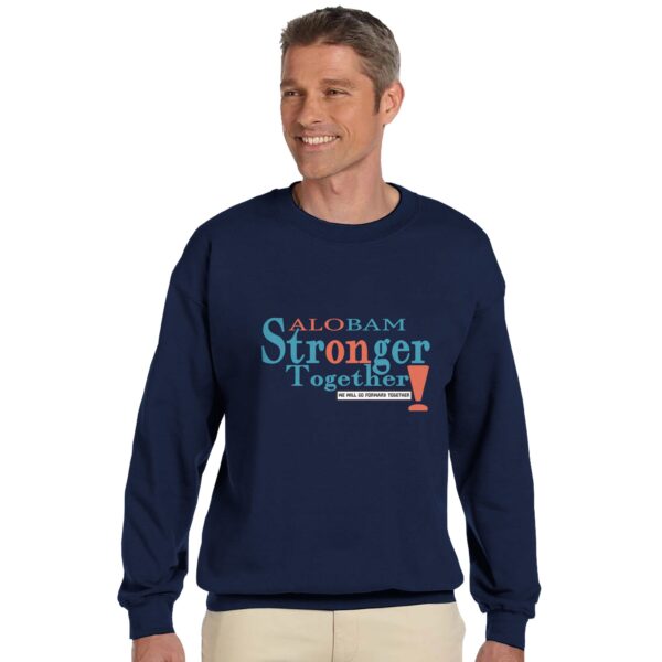 Alobam Premium Unisex Crewneck Sweatshirt in Navy Blue