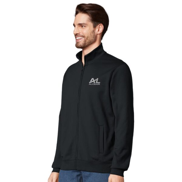 Alobam Unisex Full-Zip Sweatshirt in Black