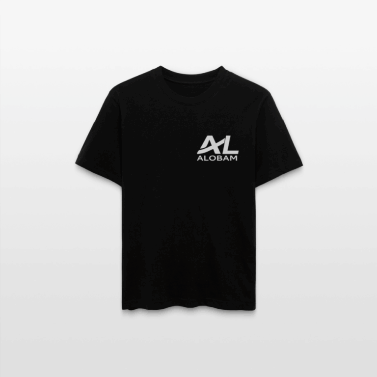 the Alobam Relaxed Unisex Organic T-Shirt in heavyweight cotton with wide topstitching.